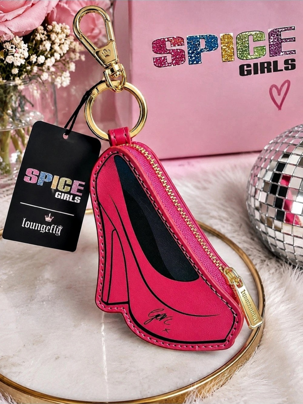 Loungefly Spice Girls Exclusive Mystery Keychain Charm - Ginger Spice Shoe